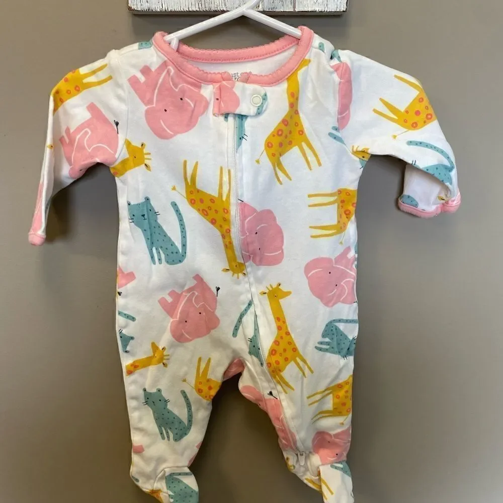 (4) Piece Bundle Carter’s and EMC 3 Month Baby Girl Clothes